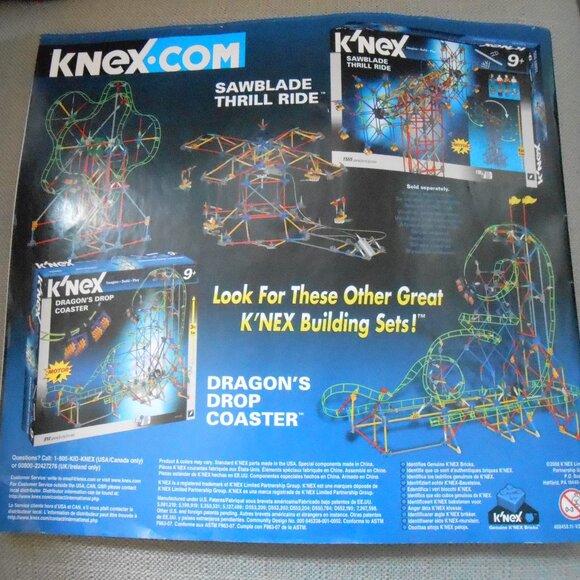 Knex Light And Sound Thrill Park Instruction Guide-Rollercoaster &  Ferris Wheel - Picture 2 of 2